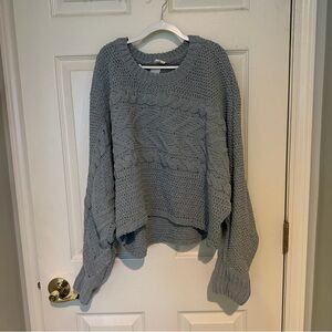 Garage Light Blue Knit Sweater